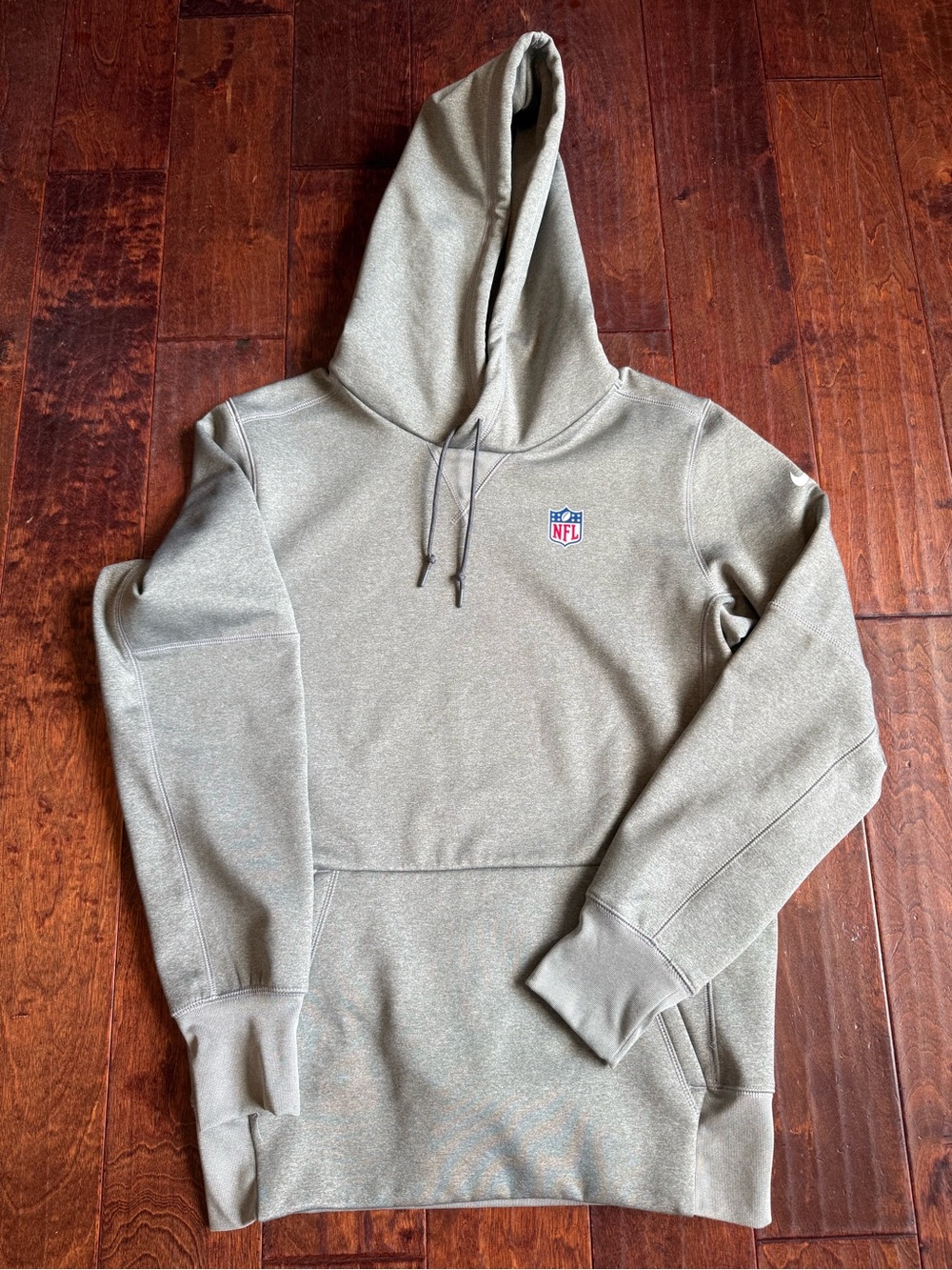 NFL Men's Gray Pullover Hoodie Sweatshirt
